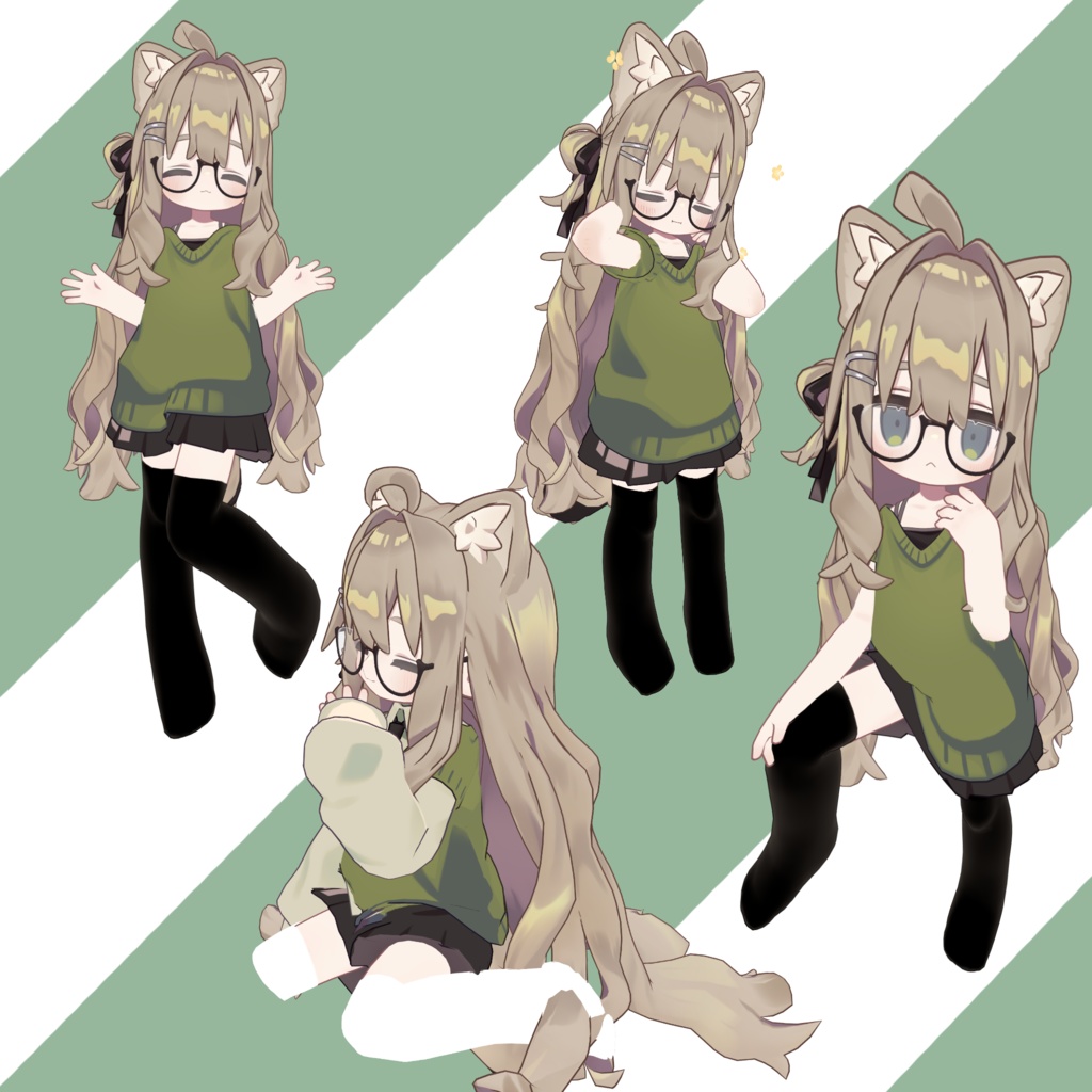 【無料】シンプルニーソ for Kipfel