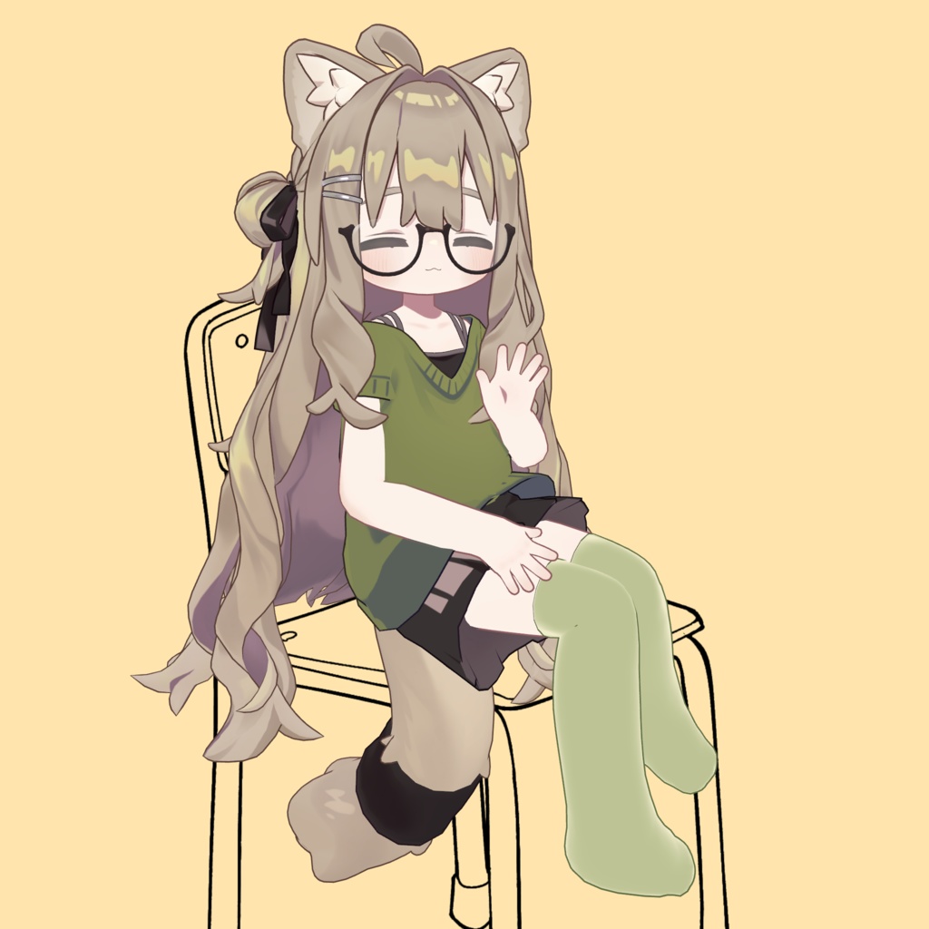 【無料】シンプルニーソ for Kipfel