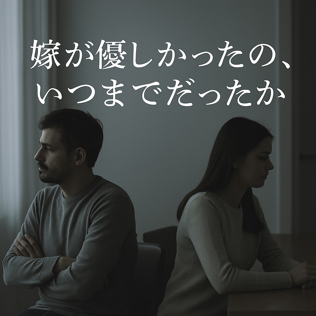 嫁が優しかったのは、いつまでだったか