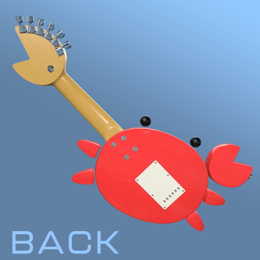【カニギター】CRAB GUITAR KA-23【VRChat想定】
