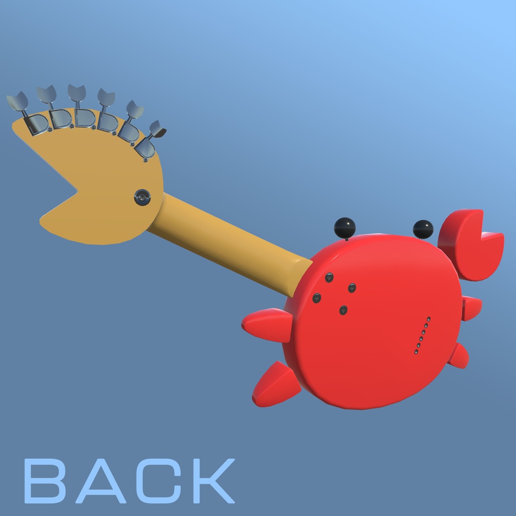 【VRChat想定】カニギター KA-23 Crab Guitar