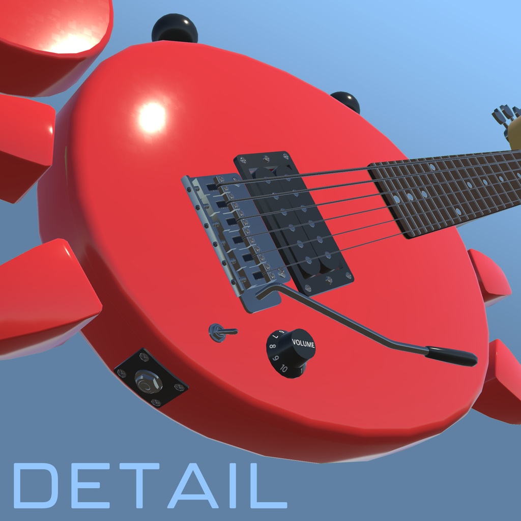 【VRChat想定】カニギター KA-23 Crab Guitar