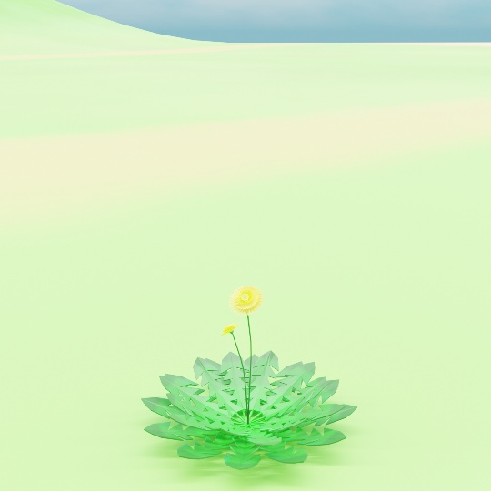 ローポリ タンポポ .fbx .unitypackage dandelion 花 雑草 flower