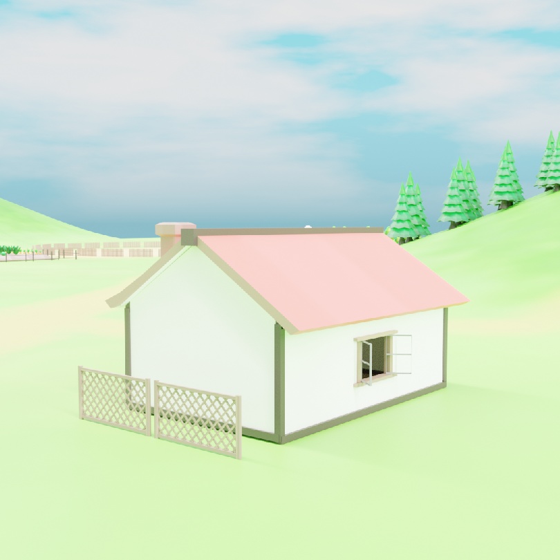 【値下げ】ローポリ ハウスセット .fbx .unitypackage 家 一軒家