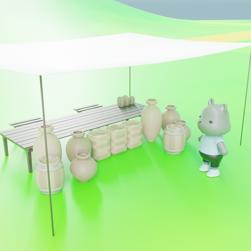 ローポリバザールセット .FBX .Unitypackage .blend bazzar マーケット フリマ お店 ショップ