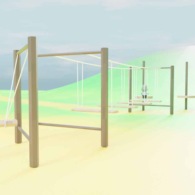 アスレチック3種類セット .FBX .Unitypackage .blend athletick