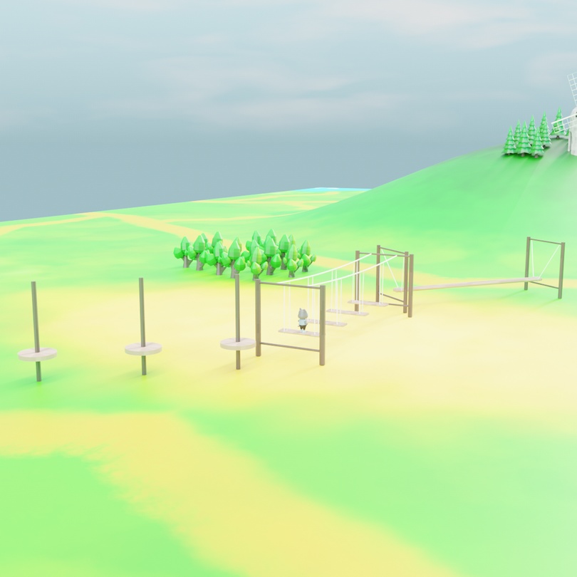 アスレチック3種類セット .FBX .Unitypackage .blend athletick