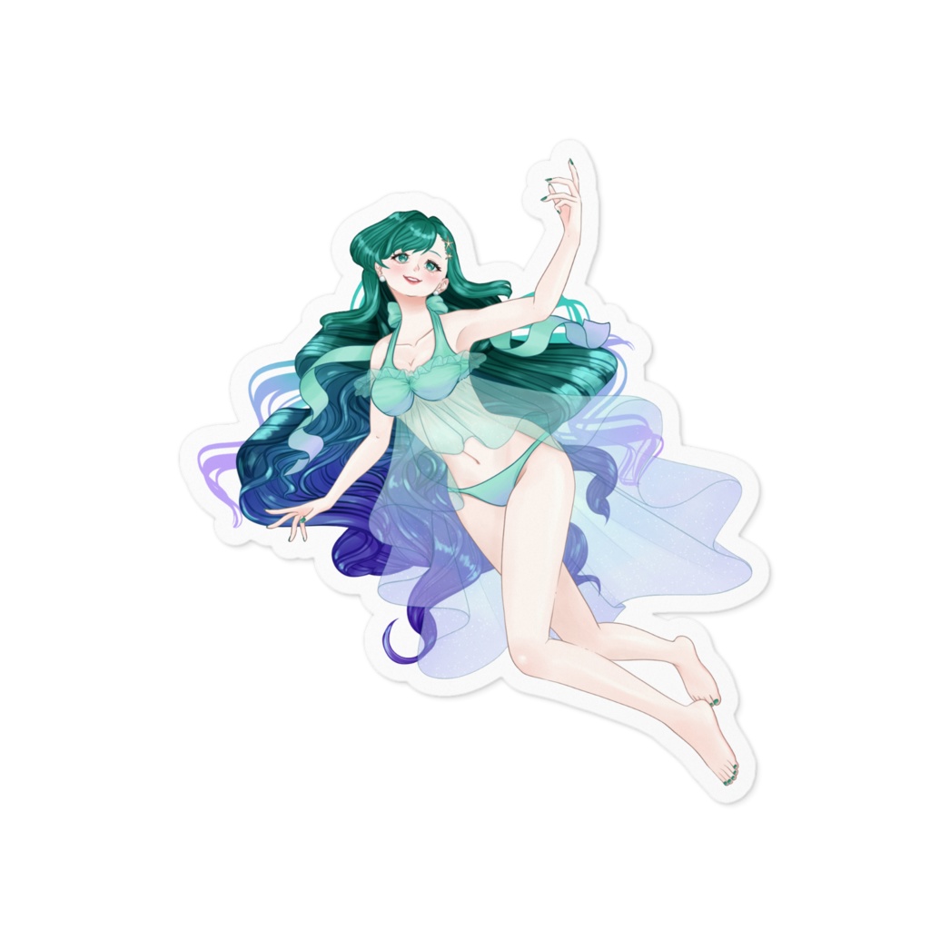 海姫てち 水着ステッカー