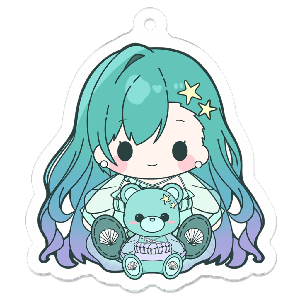 海姫てち 人形アクリルキーホルダー
