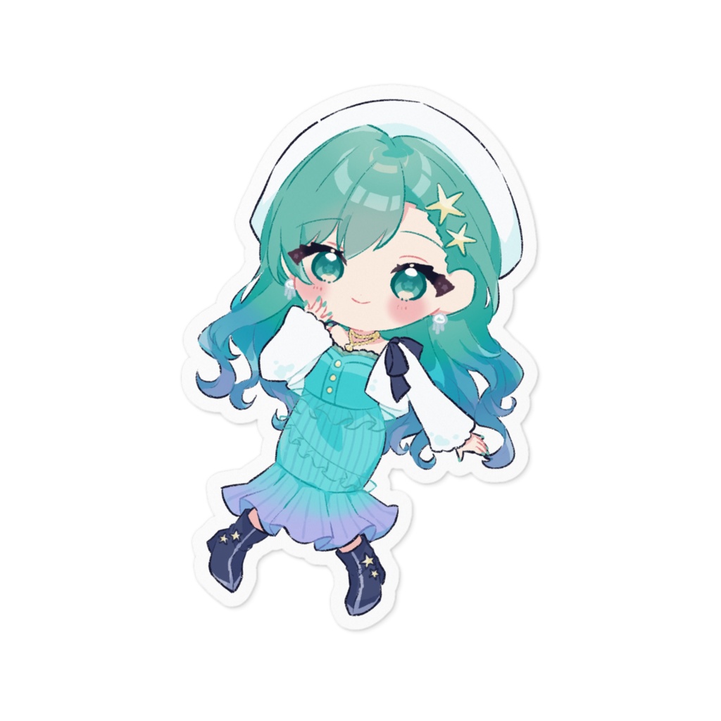 海姫てち 秋冬衣装SDステッカー