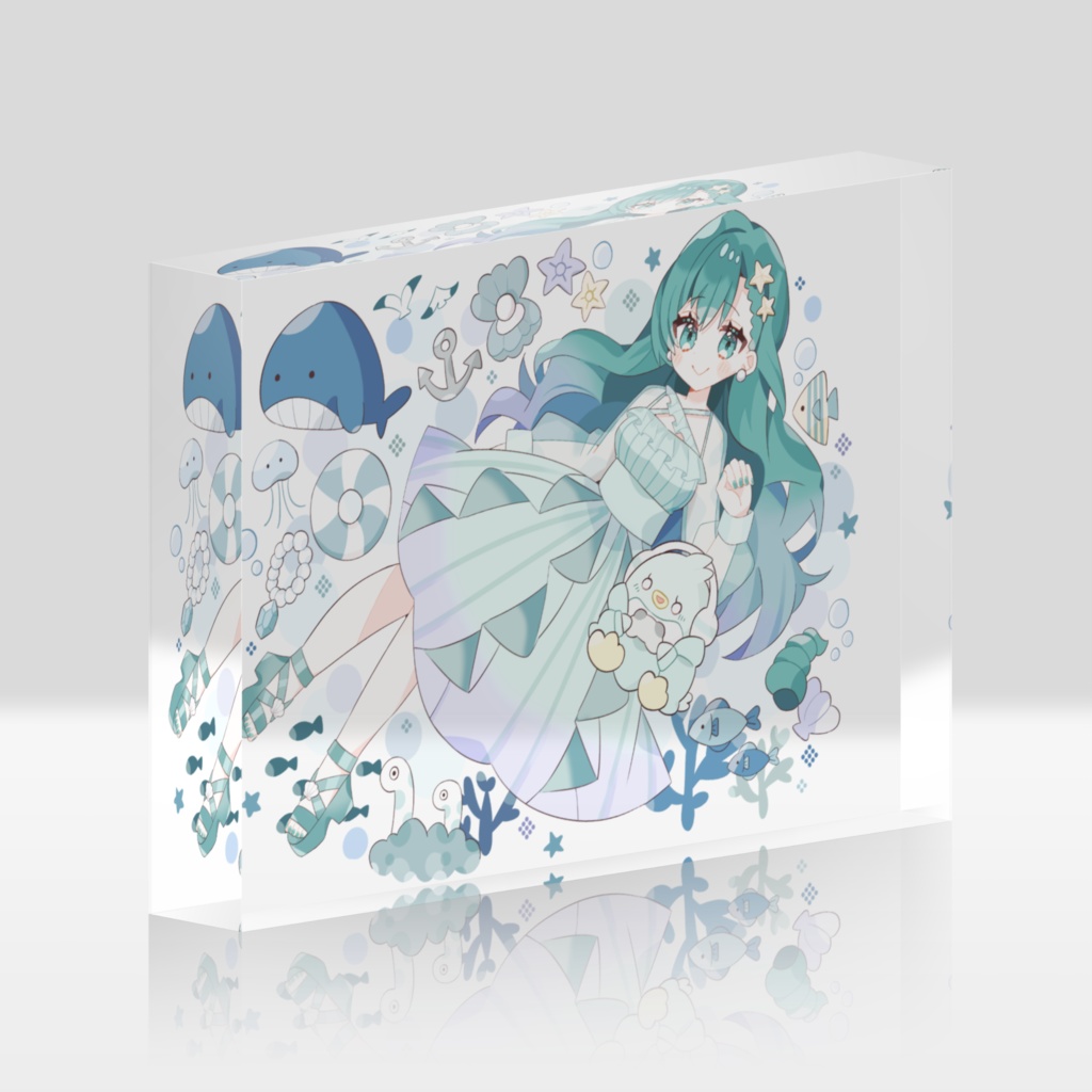 海姫てち　全身アクリルブロック