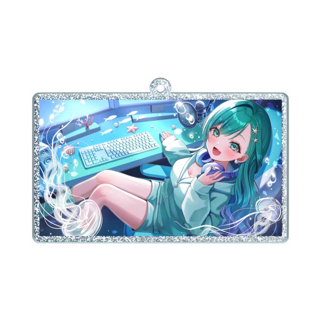 2周年記念ラメアクリルキーホルダー