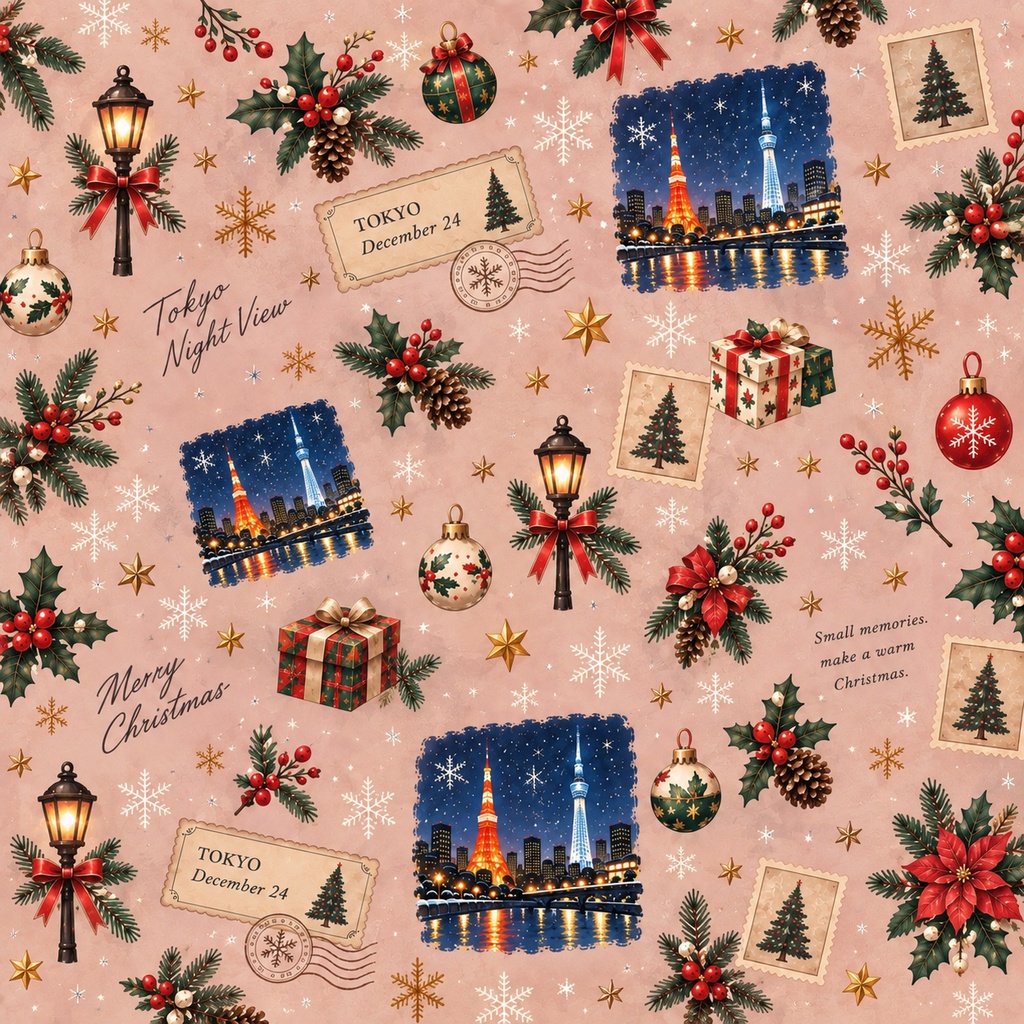 日本のクリスマスの記憶|デジタル素材20点