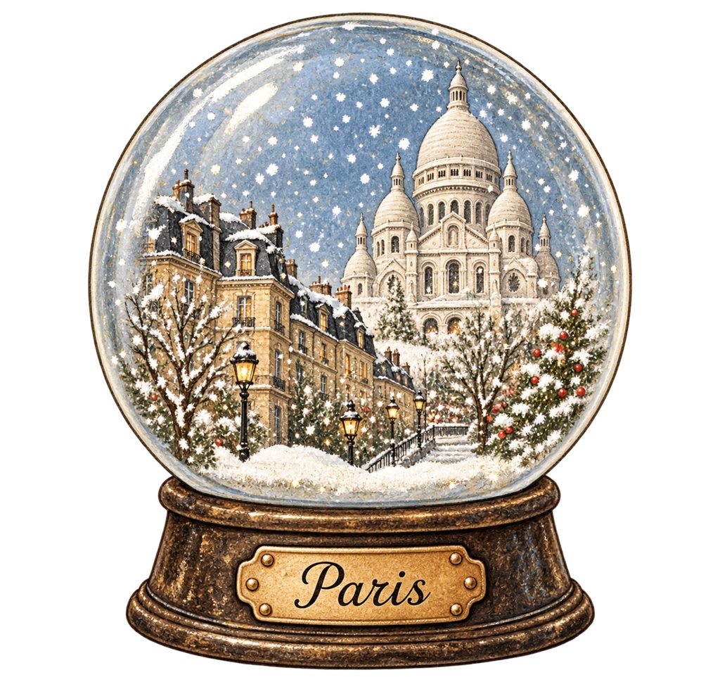 Paris Vintage Christmas|クリスマスデジタル素材