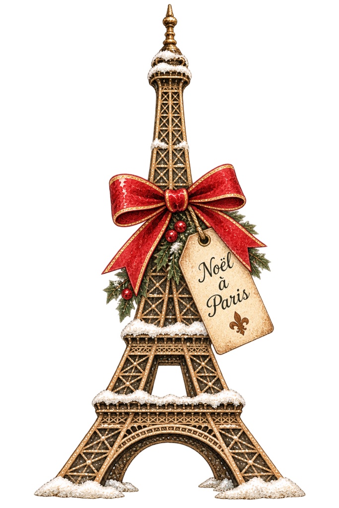Paris Vintage Christmas|クリスマスデジタル素材