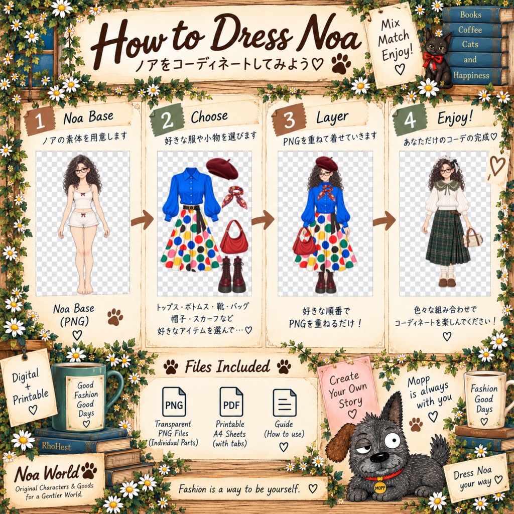 Noa’s Closet｜ノアの着せ替えペーパードール