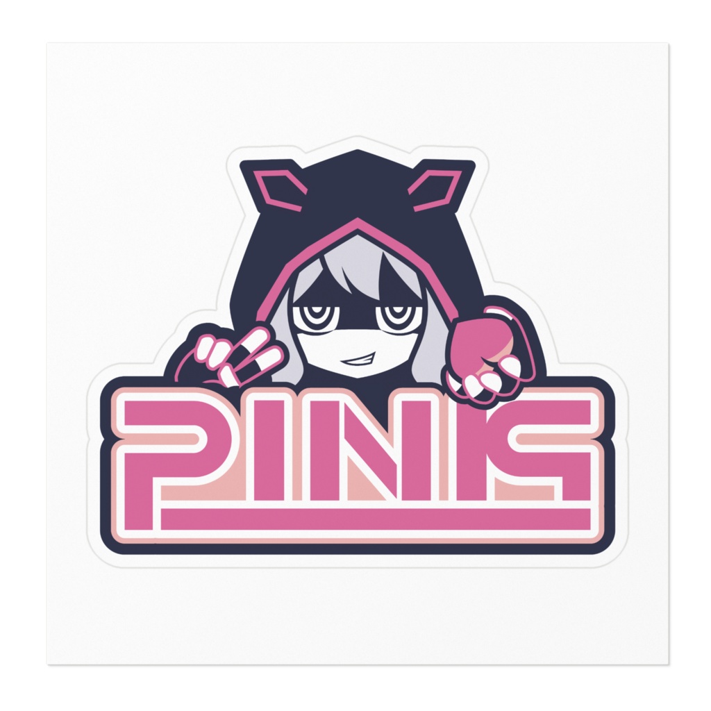 【÷ロック】悪顔ステッカー(ぴんくちゃん)