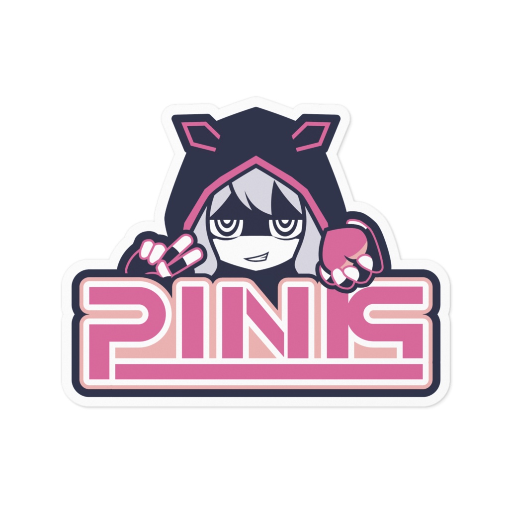 【÷ロック】悪顔ステッカー(ぴんくちゃん)