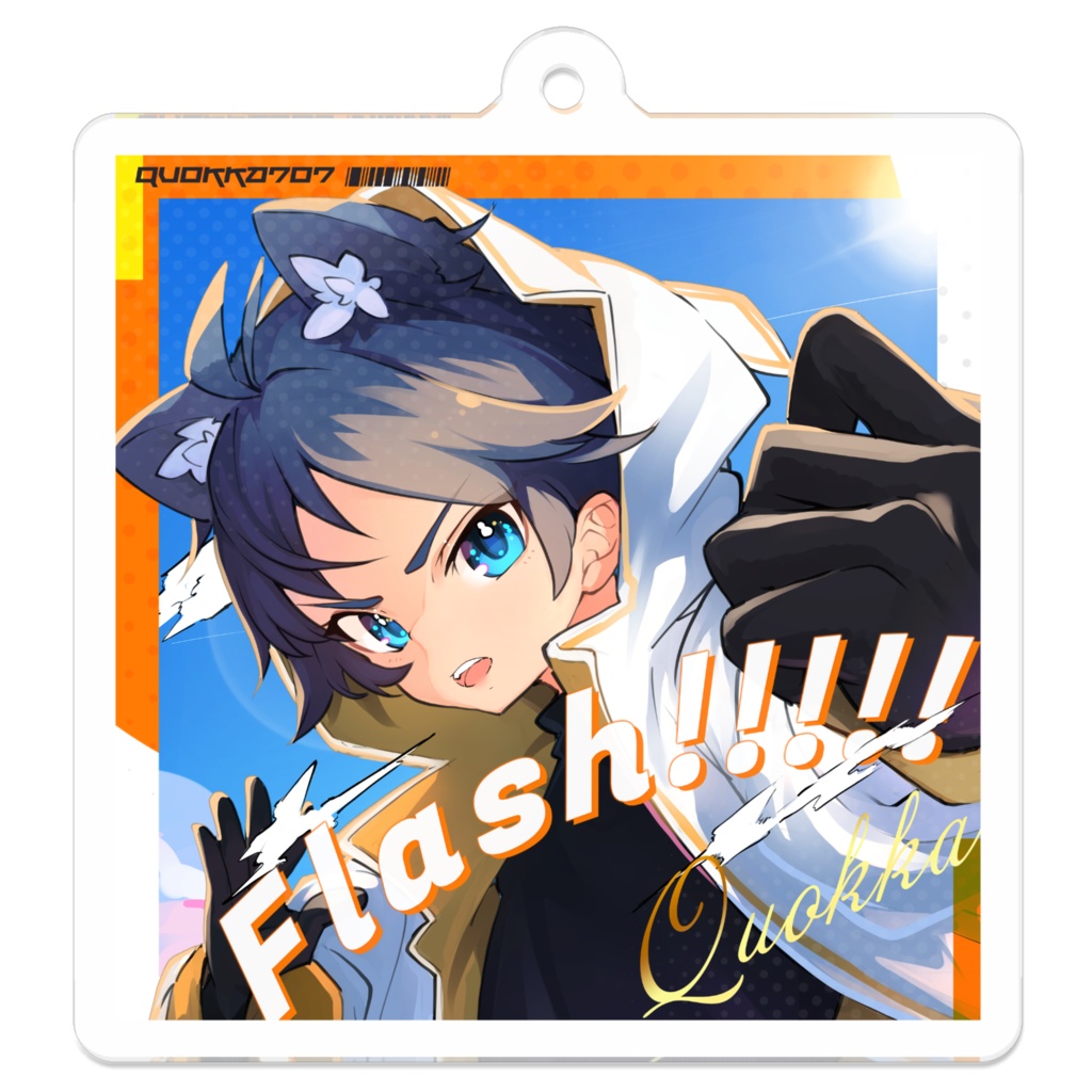 【DL音源付きキーホルダー】Flash!!!!!_CDジャケット風