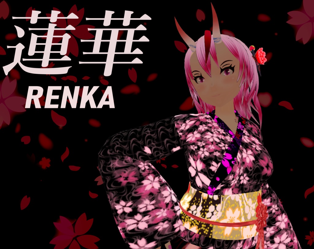 【VRC向けアバター】蓮華(RENKA) 3Dオリジナルアバター