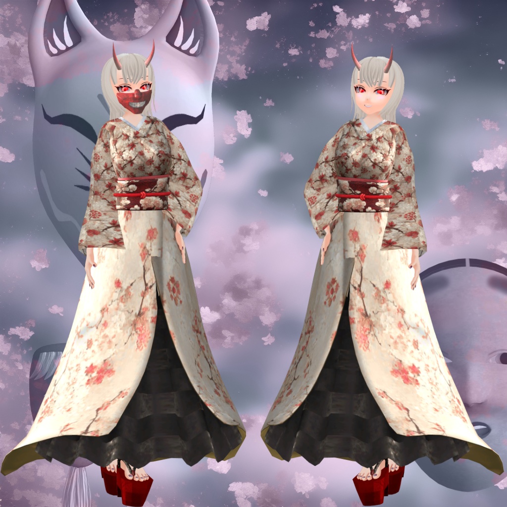 オリジナル3Dモデル 十六夜(Izayoi)【VRC向けアバター】