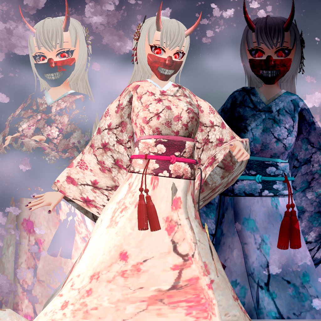 オリジナル3Dモデル 十六夜(Izayoi)【VRC向けアバター】