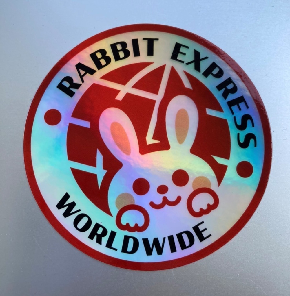 RABBIT EXPRESS ホログラムステッカー 