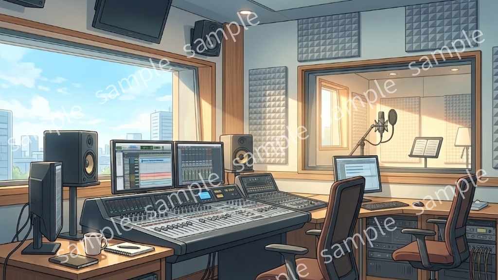 【背景素材】音楽スタジオ・ライブハウスセット（10枚）