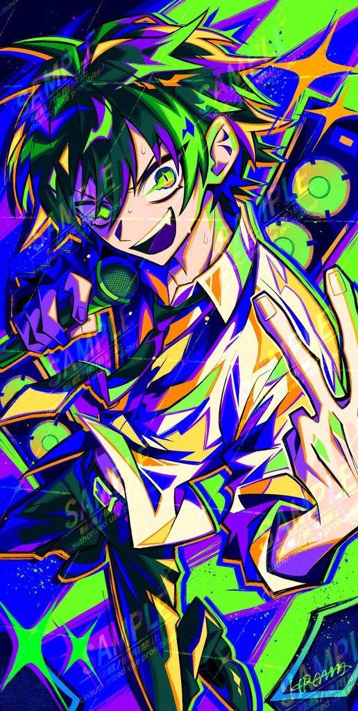 りっくん（パリピ）ステッカー