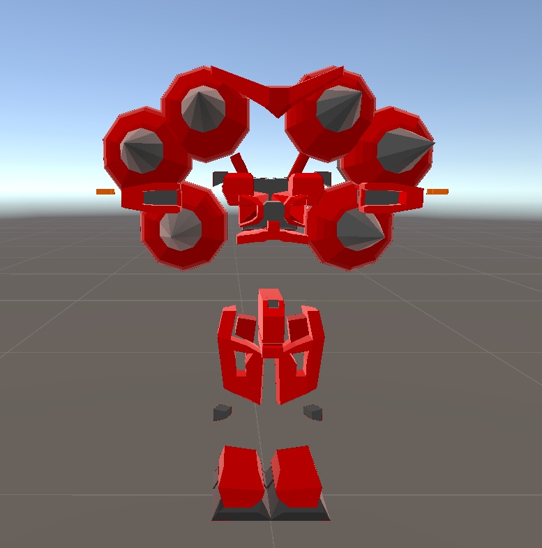 【MA対応】　赤いガンダムなりきりセット