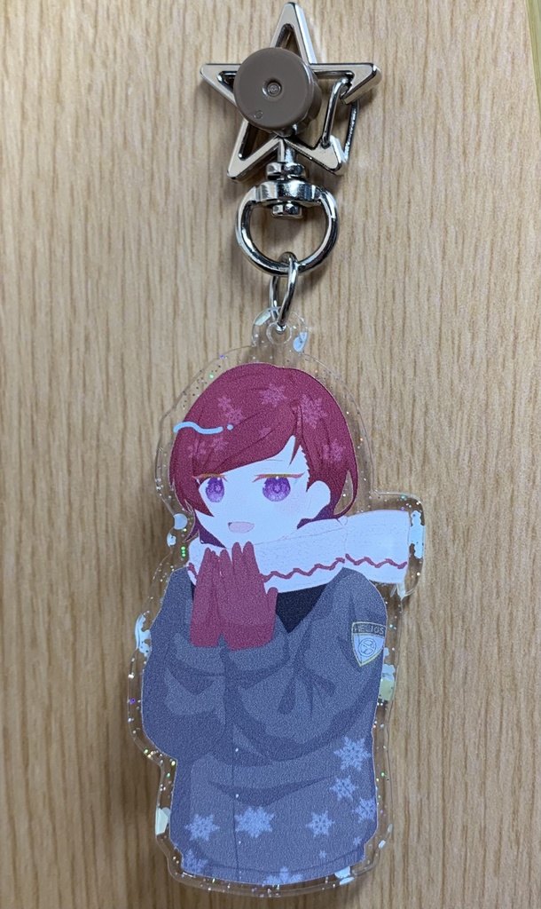 雪あられフレークアクリルキーホルダー