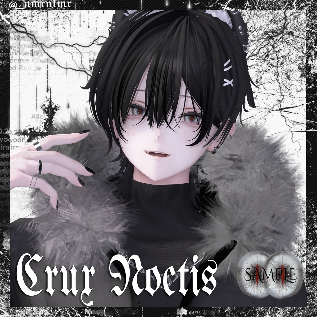 【5アバター対応】˖Crux Noctis Eye Texture˖ 