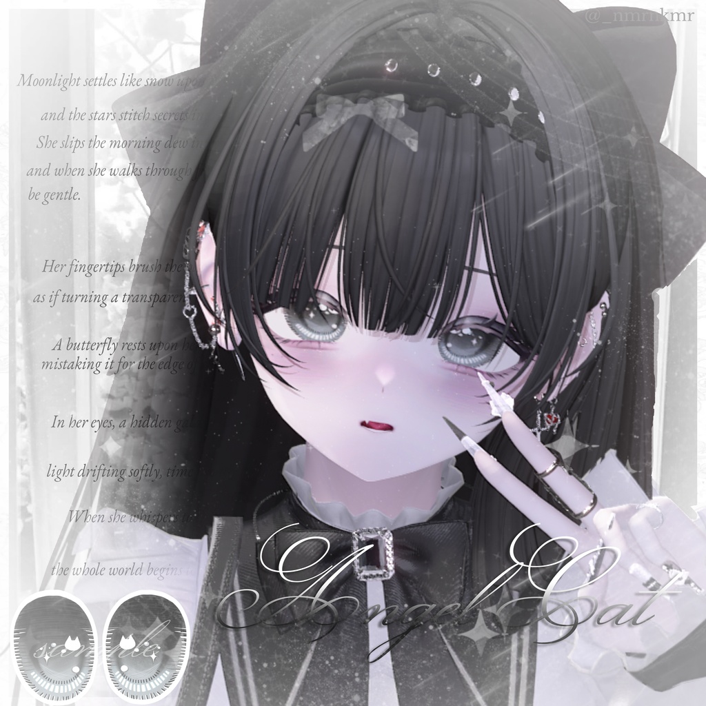 【10アバター対応】⋆୨୧˚ ₊Angel Cat Eye texture₊˚ ୨୧ ⋆