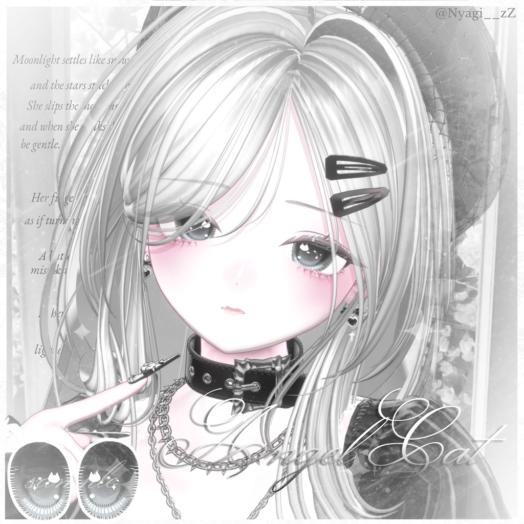 【10アバター対応】⋆୨୧˚ ₊Angel Cat Eye texture₊˚ ୨୧ ⋆
