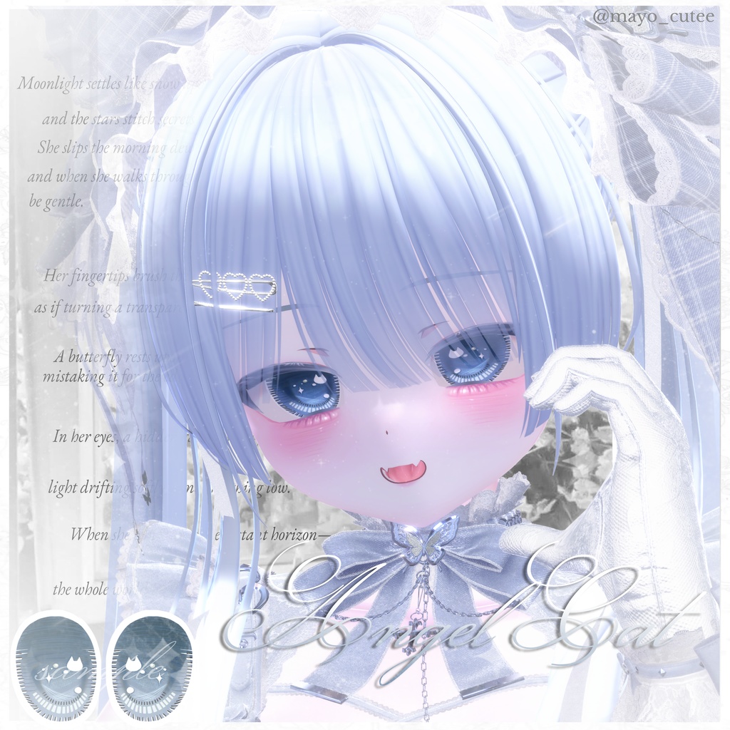 【10アバター対応】⋆୨୧˚ ₊Angel Cat Eye texture₊˚ ୨୧ ⋆