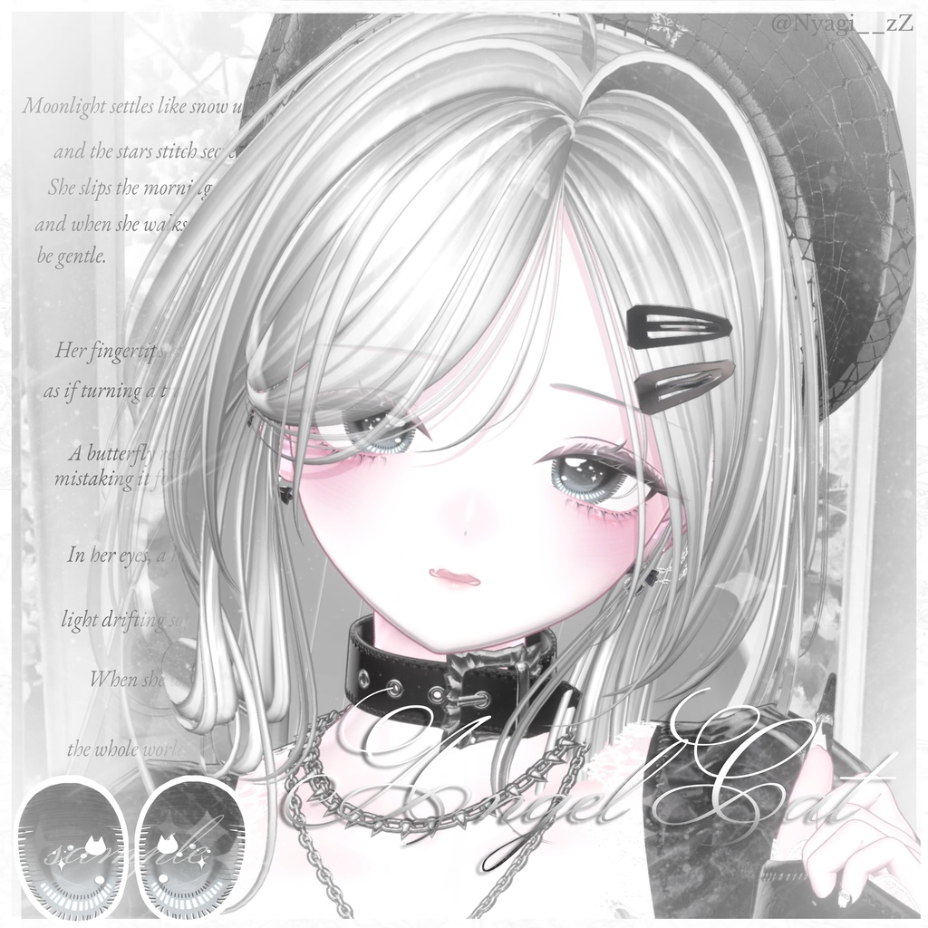 【10アバター対応】⋆୨୧˚ ₊Angel Cat Eye texture₊˚ ୨୧ ⋆