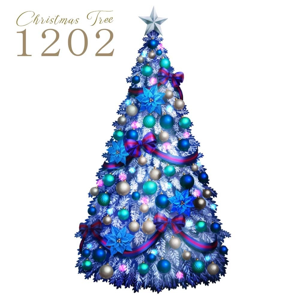 光の動く!クリスマスツリー素材