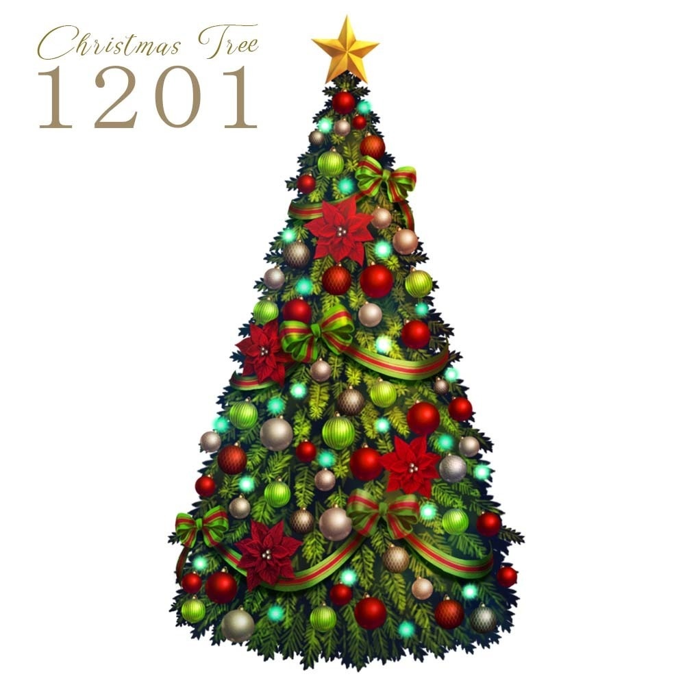 光の動く!クリスマスツリー素材