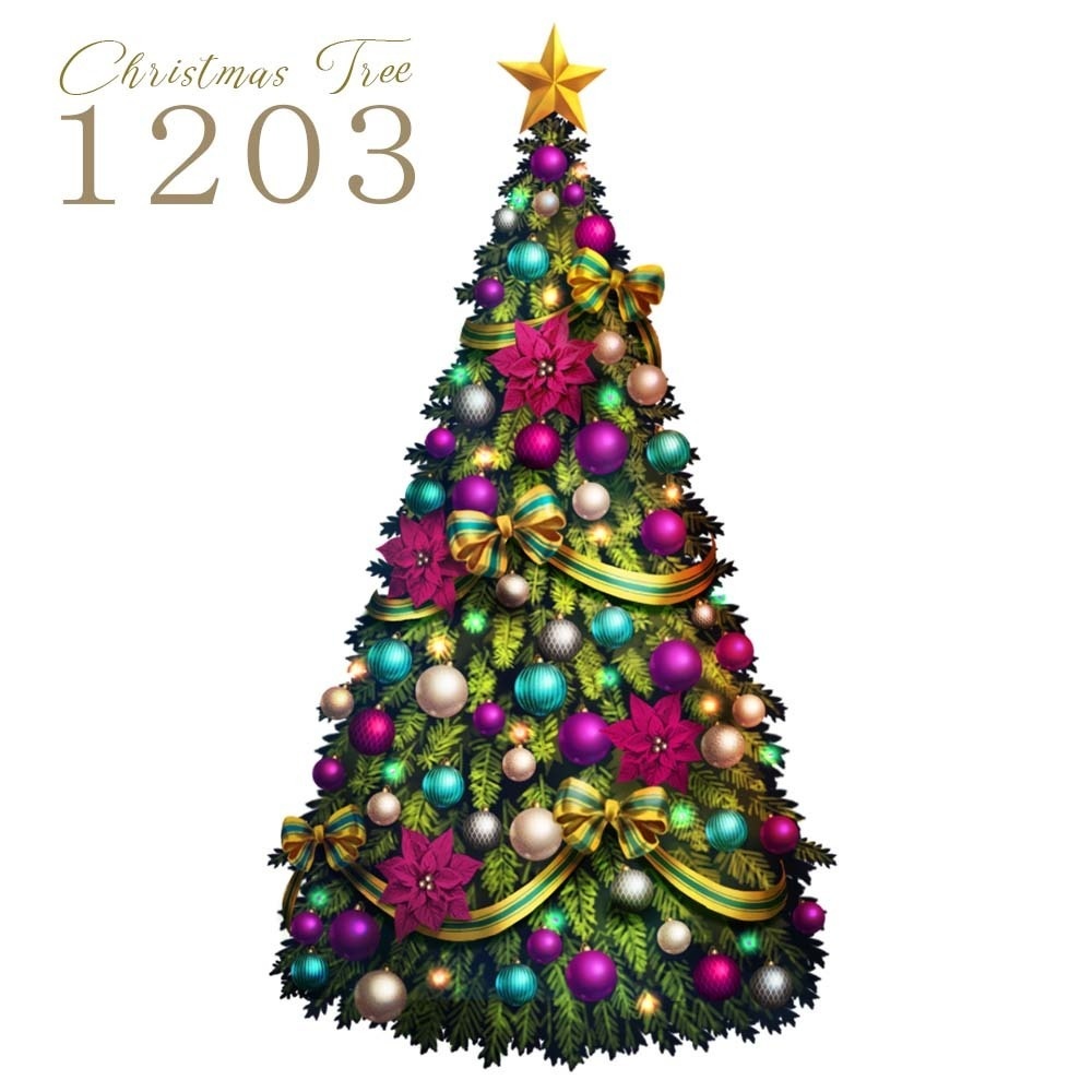 光の動く!クリスマスツリー素材