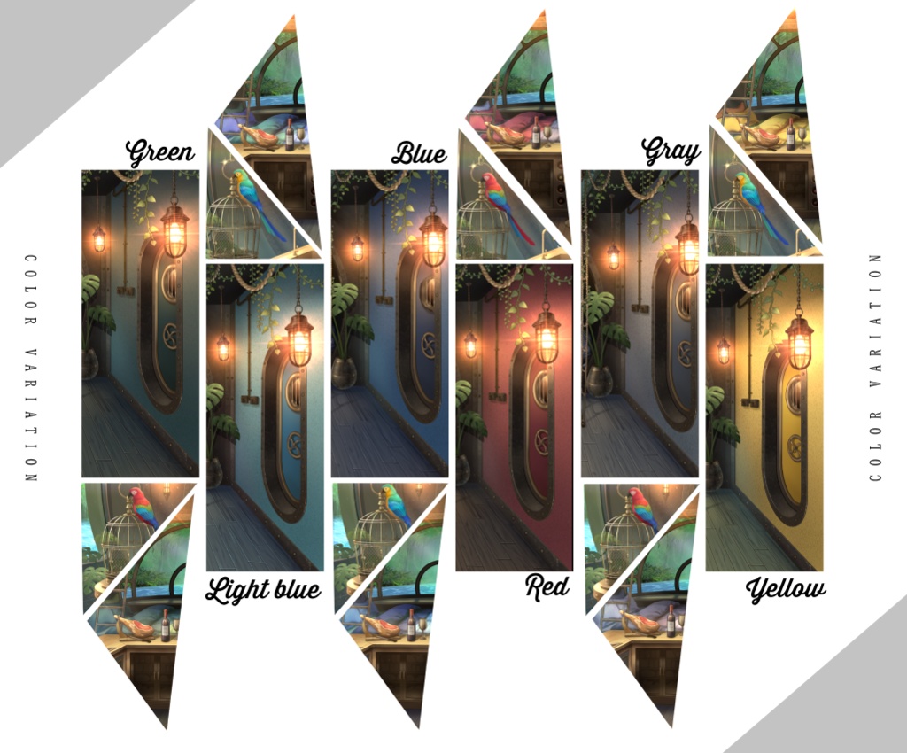 【動く背景】潜水艇のジャングルクルーズ【配信用】