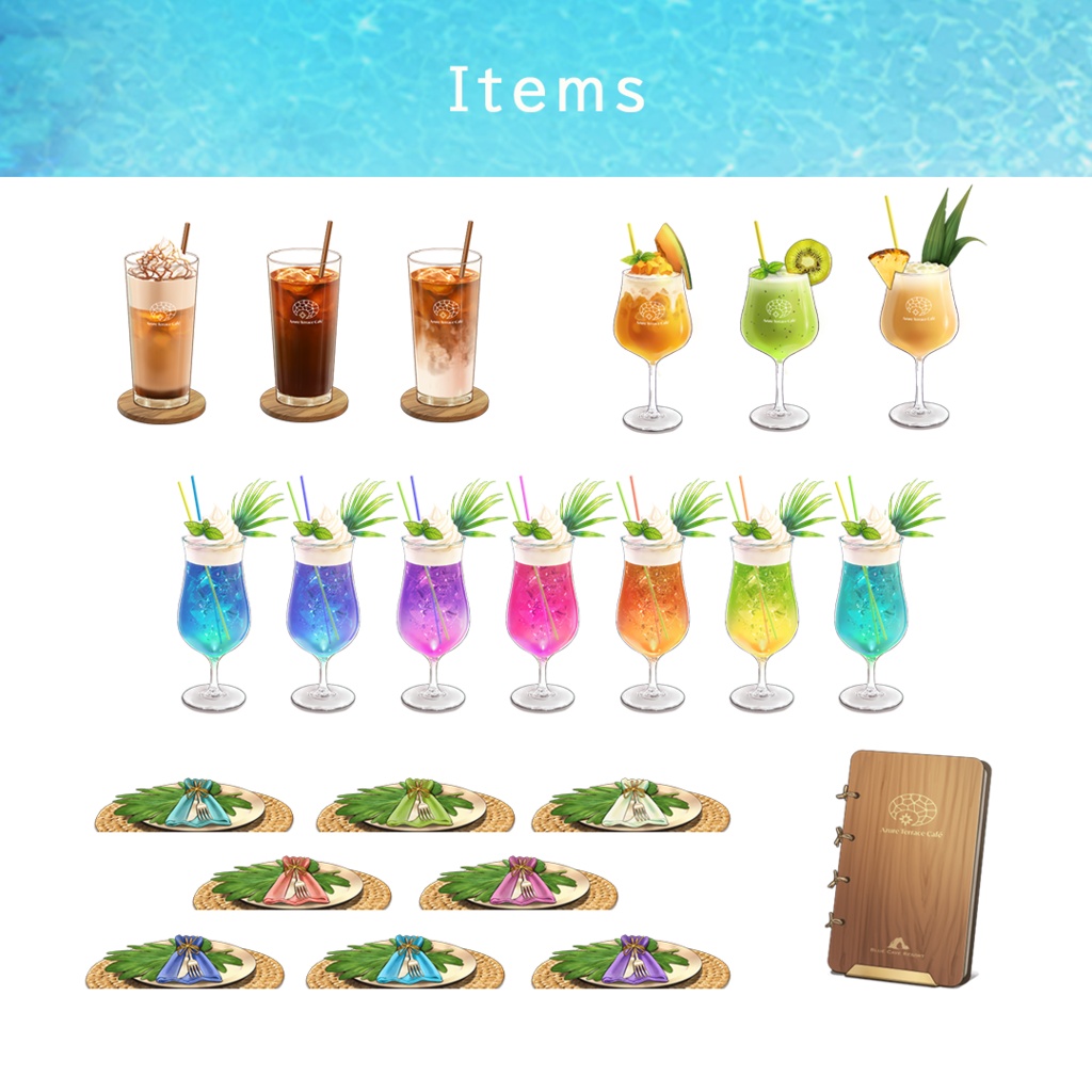 【動く背景】秘密の入り江のカフェ-Azure Terrace Café-【Blue Cave Resort シリーズ】
