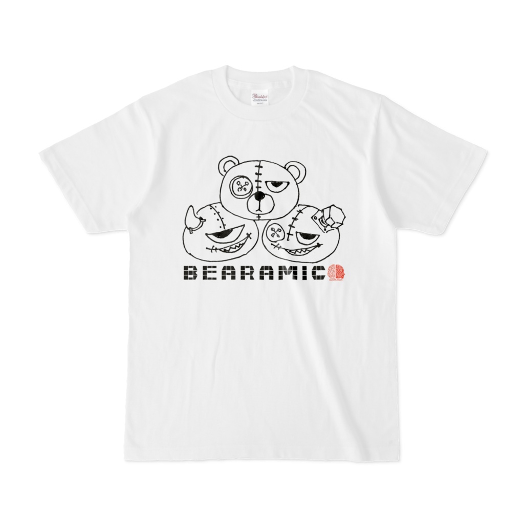 BEARAMIC Tシャツ Type B 白