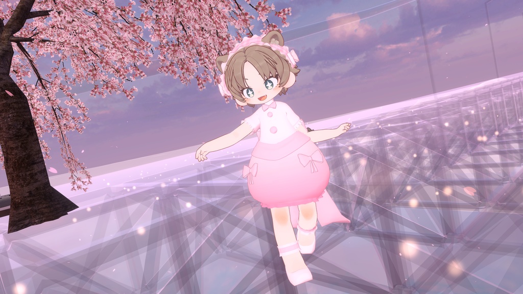 ふんわりロリータ風ドレス