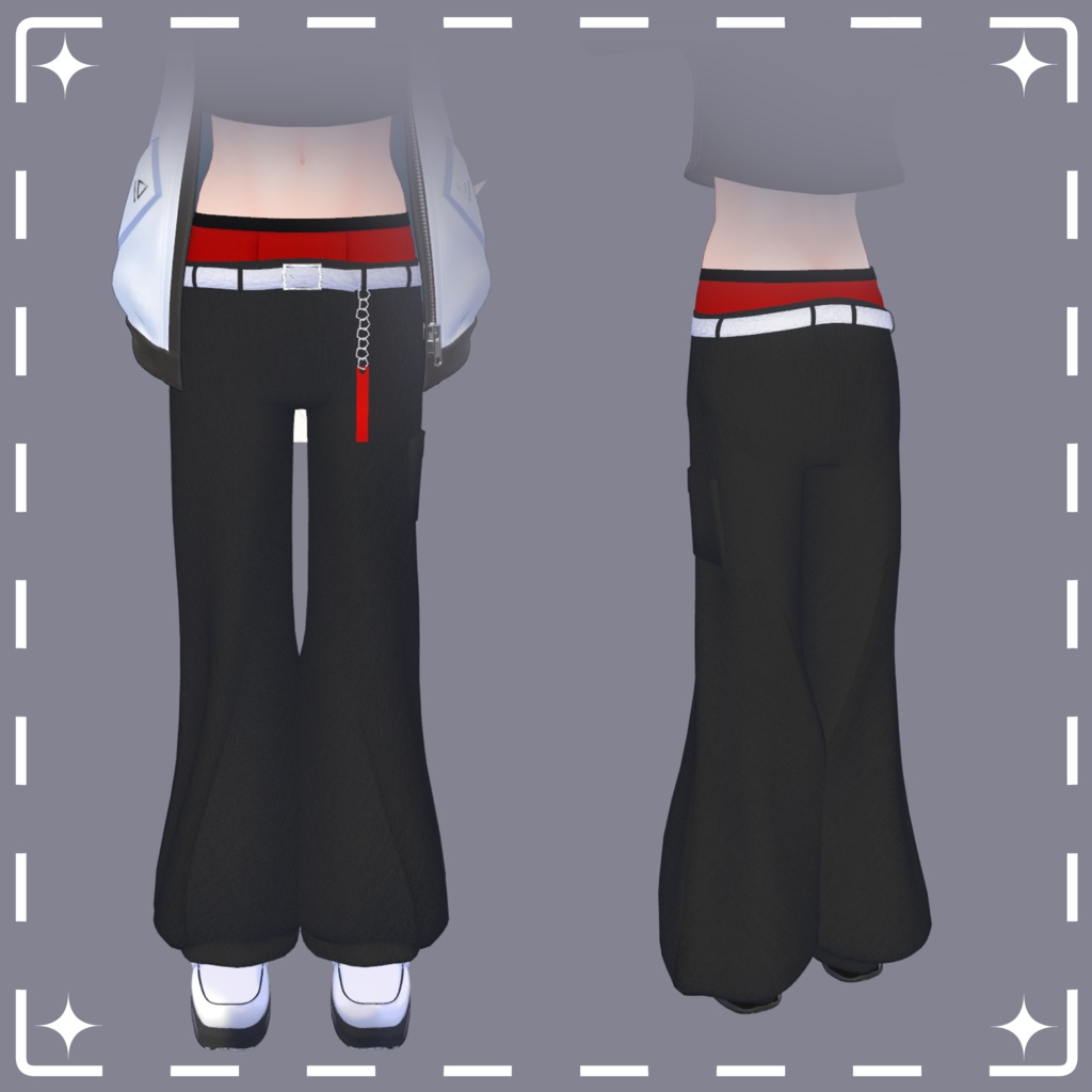 腰パン【Low-rise pants】