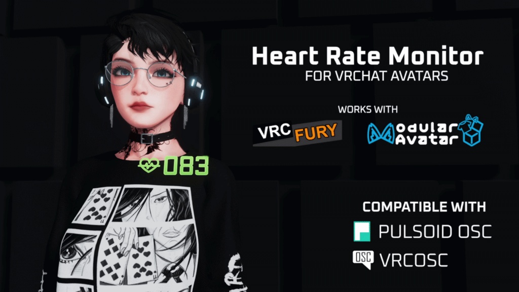 Heartrate Display for VRChat