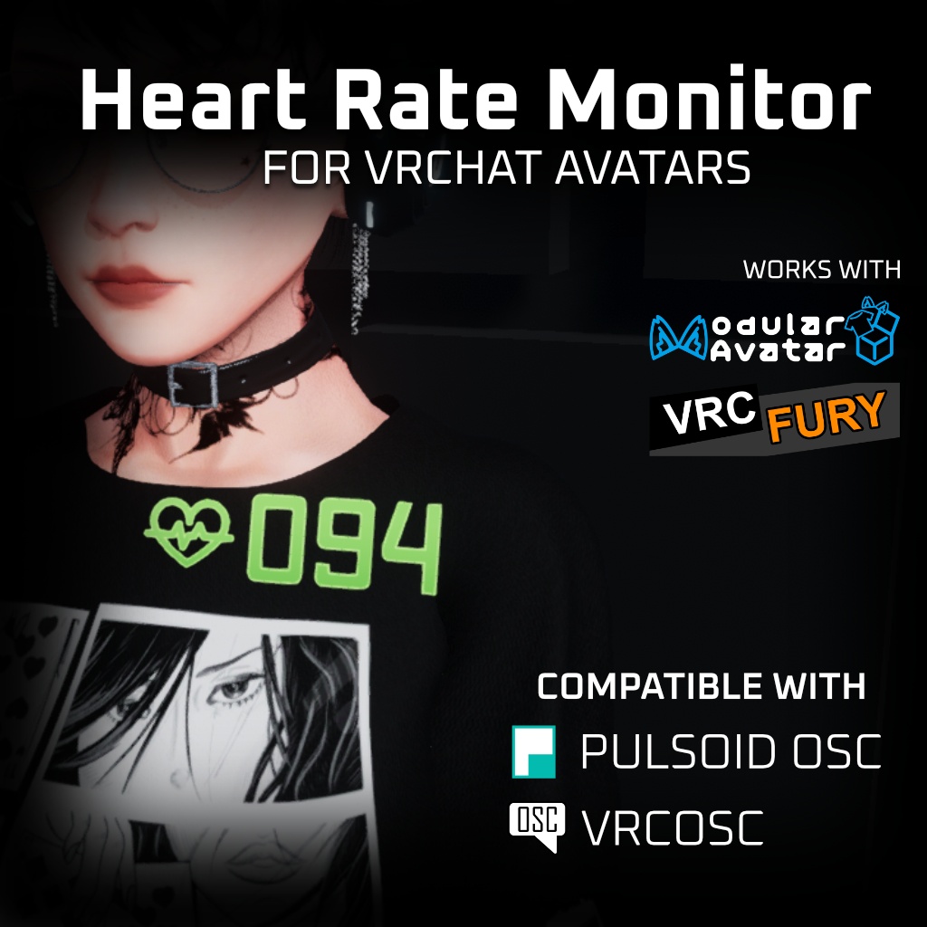 Heartrate Display for VRChat
