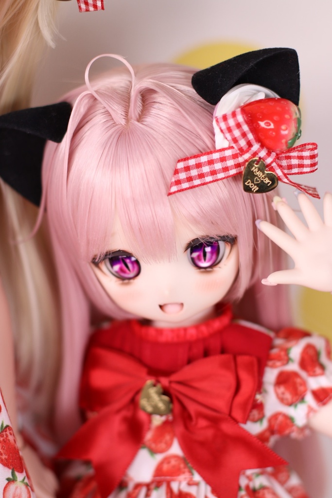 MDDサイズいちごワンピース&ヘッドドレス