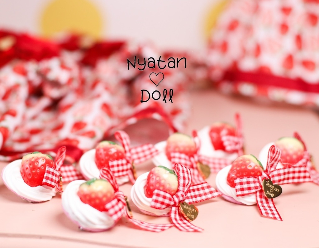 MDDサイズいちごワンピース&ヘッドドレス