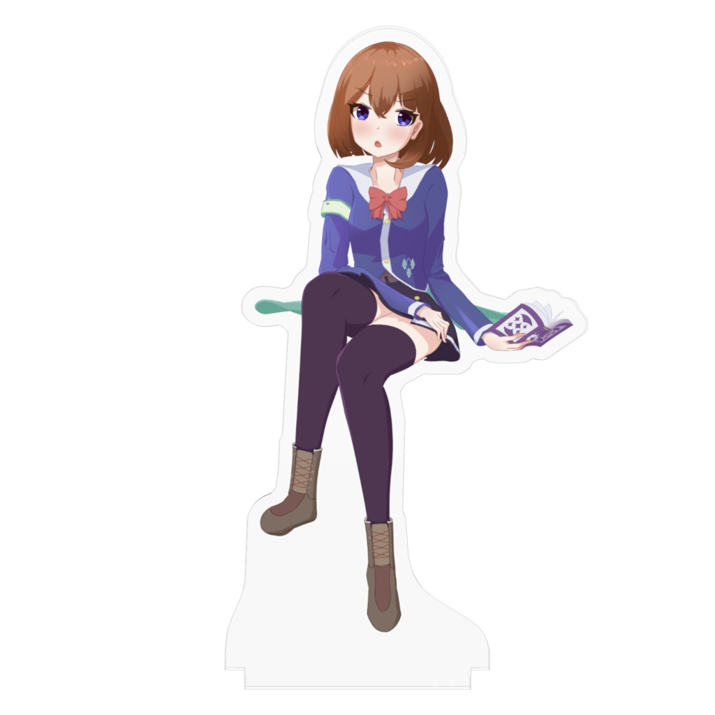 【競技クイズ系Vtuber】鏡谷珠朋 アクリルスタンド(制服衣装)