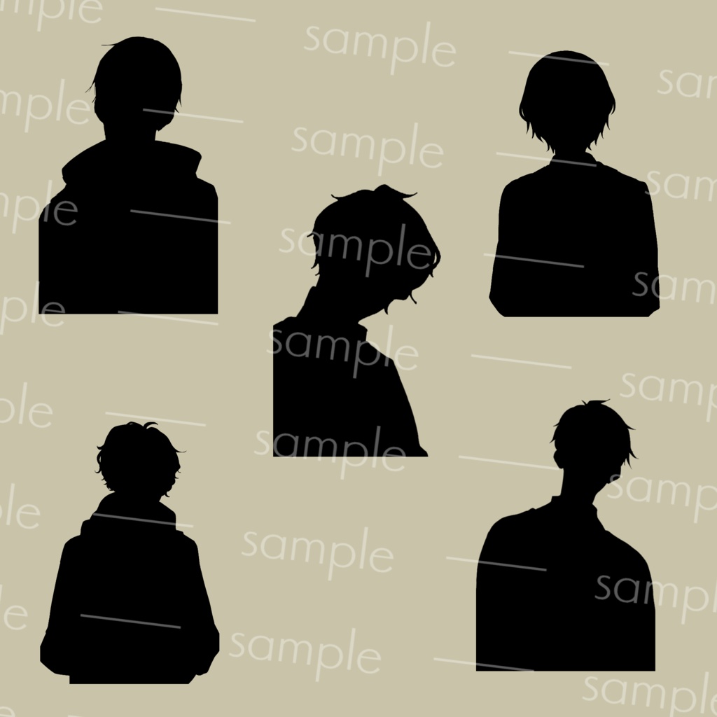 【素材】シルエット素材10枚